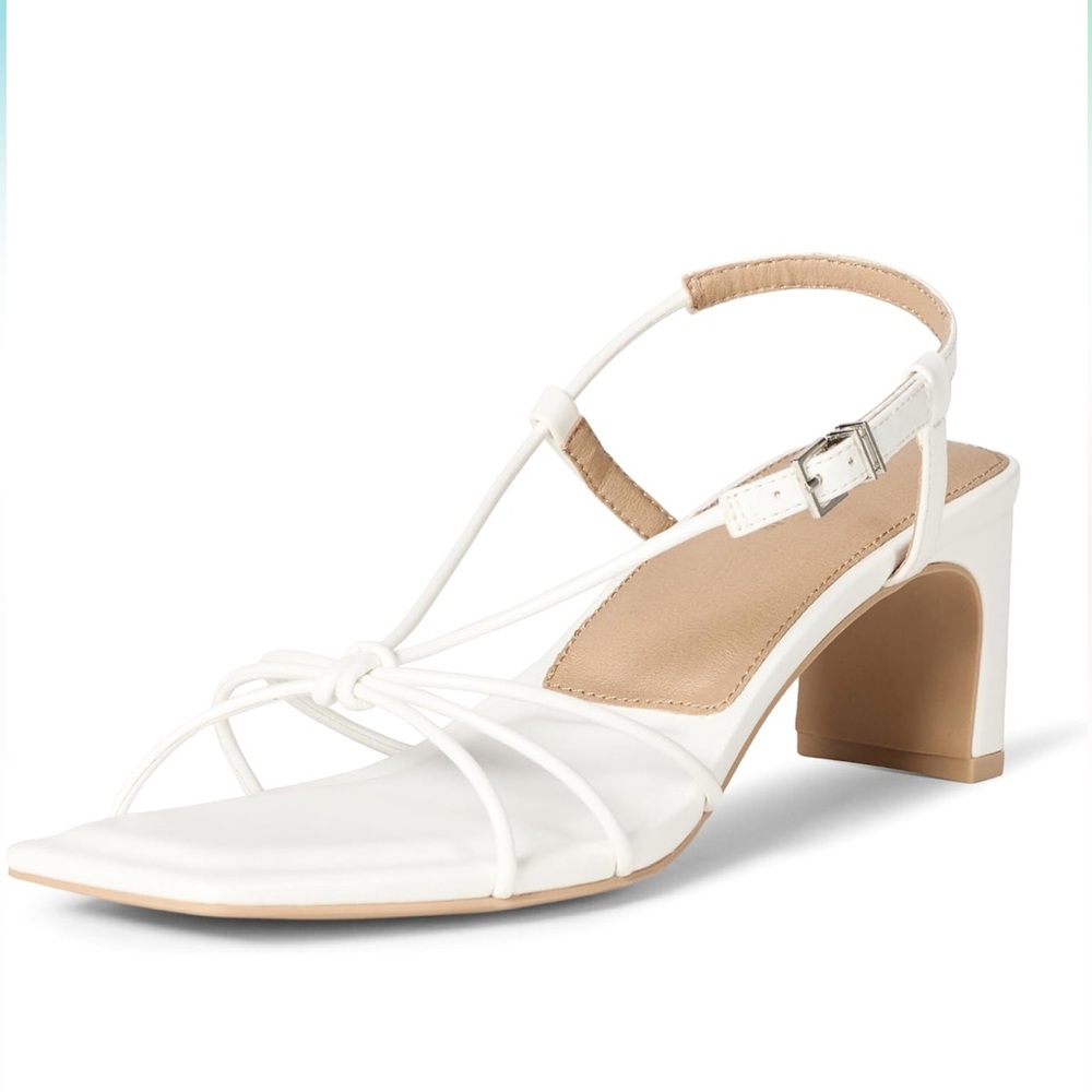 Amazon Essentials Women's Strappy Block Heel Sandals